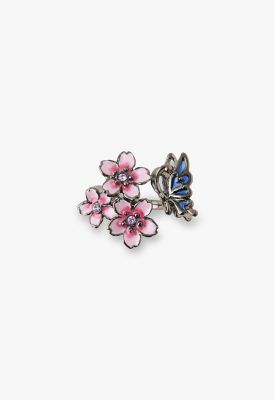 ＜ANNA SUI (Women)＞夜桜と蝶モチーフ　リング　ＳＡＭＲ０７７６Ｌ　ＸＶ